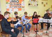 Sponzorům zahrálo smyčcové kvarteto litoměřické ZUŠ
